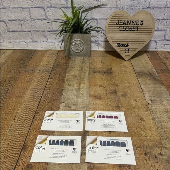 Color Street Nail Polish Strips 4 Pack Bundle  - Brand New. - Picture 8 of 12